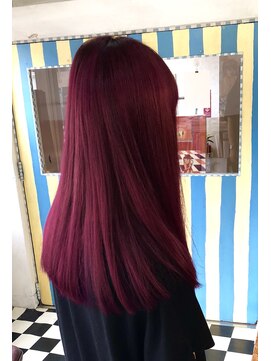 バルテイン(Hair Valtein) チェリーワインレッドロング
