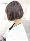 【堀惠洋平】30代/40代/50代 ミニボブ グレージュ 大人可愛い