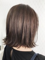 20代30代40代大人可愛いアッシュラベージュ外ハネボブ
