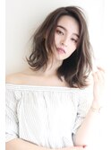 着物ヘアに◎ボブルフ透明感ピンクベージュ