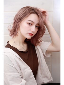 オーシャン(Ocean) [OCEAN Hair&Life藤原純] 外ハネ濡れ髪無造作ボブ☆