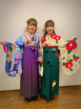 アクティフ(actif) ーKITSUKEーby actif 2022年卒業袴の着付けヘアセット名駅3分