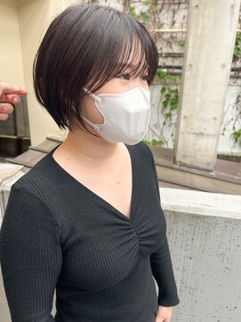 ラミエ バイ メルト 吉祥寺(lamie by melt) *滝田*小顔前髪丸みショート ボブ似合わせカット20代30代40代
