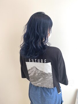 カシェ シモムラ(Cashe'e SHIMOMURA) ネイビーブルー