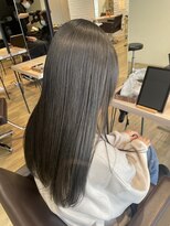 エヌプラス(N+)&nbsp;くびれヘアアプリコットオレンジ夏ハイライトカラー