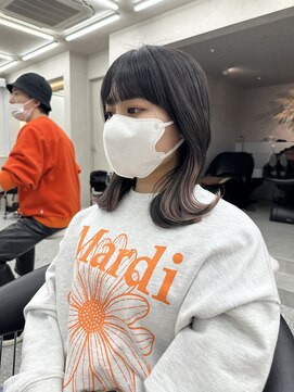 ロンド マーレ 天神大名店(Lond mare) イメチェン/チェリーブラウン/フェミニン/ダークアッシュ/束感