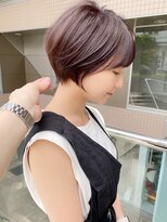 アンド ストーリーズ(&STORIES)&nbsp;大人可愛い前髪ありのひし形マッシュショートパーマ20代30代