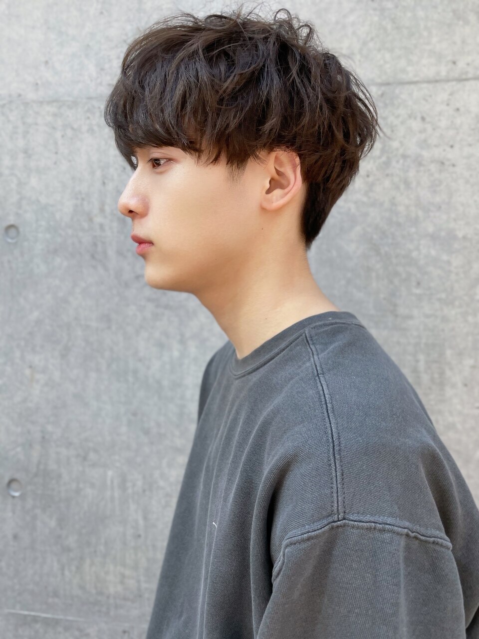 マッシュパーマ/ツーブロック刈り上げ/ソフトスパイラルパーマ