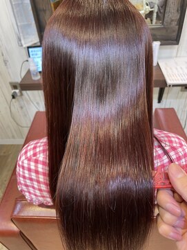 アムール 二子玉川(Amour) 美髪ストレート/髪質改善/縮毛矯正/ピンクカラー