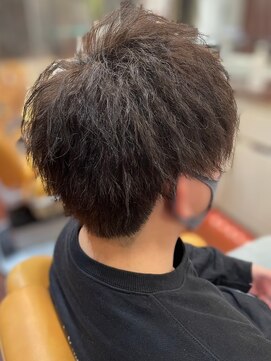 スカイ 亀戸店 (sky) ハイライト/マッシュパーマ/アッシュブラック<理容室>[亀戸]