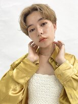 ピークアブー アヴェダ アトレ恵比寿(PEEK-A-BOO AVEDA)&nbsp;ハンサムショートショートボブ大人可愛いブロンドベージュ