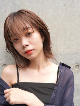 ニコ トウキョウ 渋谷(nico TOKYO) ミディアムレイヤーカットボブウルフ/10代20代/インナーカラー