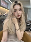 ザクザクレイヤーカット巻き方簡単ミディアムロング韓国表参道