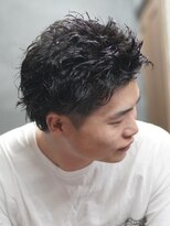 ノーエン(noen)&nbsp;ビジネスショートメンズマッシュツイストパーマツーブロック