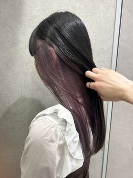 アッシュ 高幡不動店(Ash) ブリーチインナーカラー髪質改善ペールラベンダー