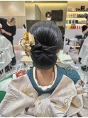 【丸山】成人式/卒業式/着物ヘア、シニヨンスタイル