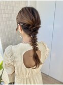 編みおろしアレンジ