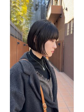 パーマ落としラボ ジェノバイアピッシュ(JENO by apish) さらさらボブ