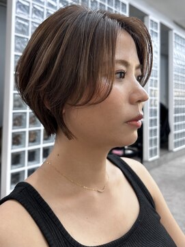 ロンドアベニール 北千住(Lond avenir) イメチェン外ハネボブ美髪ワイドバングレイヤー