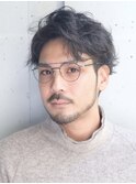 スペインカール/スパイキーショート/パーマ/３０代/４０代