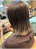 毛先明るめグラデーションカラー