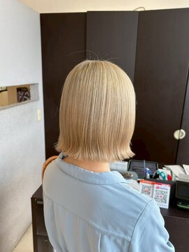 ヘアショップエヌアンドエー 久喜 栗橋店(hairshop N&A) 外国人風◎視線集める！ブロンドボブ/ブリーチ/ケアブリーチ