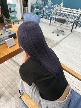 アロハナ 津店(ALOHANA) ブリーチありダブルカラーで作るパープルカラー