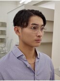 松田翔太風/短髪黒髪/ツーブロック/刈り上げ/センターパート