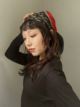 カゼ ダイカンヤマ Kaze DAIKANYAMA ニュアンスパーマ/スカーフアレンジ/オン眉パーマ