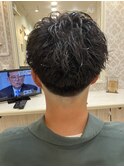 メンズ刈り上げアップバング