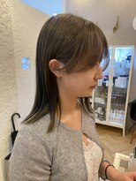 カモン(CAMON)&nbsp;大人ナチュラルレイヤー×透け感オリーブミディ