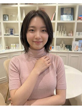 ハーツオオサカ(HE:ARTS OSAKA) ノーパートがかわいい韓国ナチュラルボブ