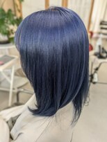 ヘアサロン フラット(Hair salon flat)&nbsp;Ｗカラー　ネイビーブルー