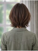 40代50代60代ショート白髪ぼかしハイライト