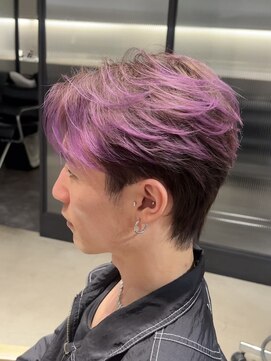 ブランコトレス 鏡島(BLANCO tres) フェザーショート/ルーツカラー/毛流れ/メンズカラー