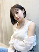  &nbsp;&nbsp;&nbsp;シースルーバング×コンパクトミニボブ 