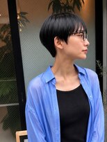 バートランド 白楽(Bertland)&nbsp;島田/丸みショート 黒髪 暗髪 黒染め無しダークアッシュブラウン