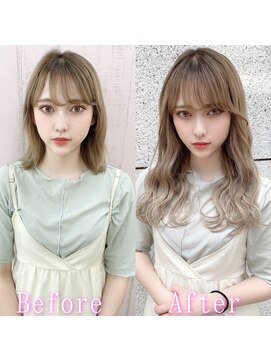 あるじゃんすー 町田店 ミルキィグレージュ#シールエクステ#グレージュカラー#韓国#町田