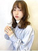 韓国シースルーバング×ゆるふわレイヤー