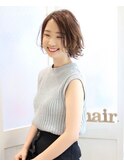 小顔マッシュデジタルパーマ×ふんわりかわいいショートレイヤー