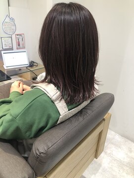 ルディー バイ ヘアーポケット(rudii by HAIR POCKET) ミディアムレイヤー★ピンクブラウン