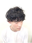 メンズツイストパーマスパイラルパーマフェード[船橋]