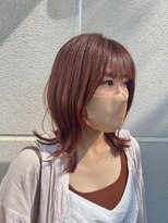 ロカ 表参道(loka)&nbsp;外ハネ/レッドブラウン[表参道/ブリーチ/ハイライト]Mai