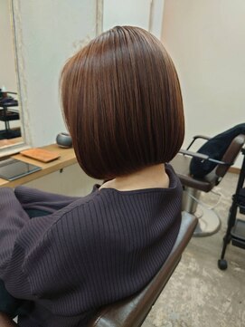 ファム 札幌大通(fam) 30代40代50代大人可愛い♪ハイライトダブルカラーボブ