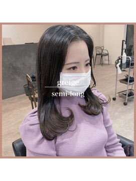 アールヘアー(ar hair) 【三浦直美】プリンが目立たないオトナグレージュ