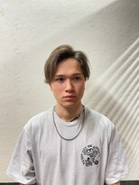 髪屋 センターパート風かきあげスタイル