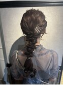 結婚式ヘアセット♪