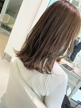 ファイブボックスヘアー 広島(five vox hair) 予防美容ケアカラー ベージュカラー