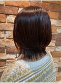 外ハネボブ×艶カラー