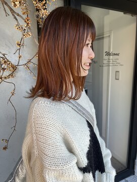 ディレクト(Direct) 《Direct》オレンジベージュ×顔まわりカット